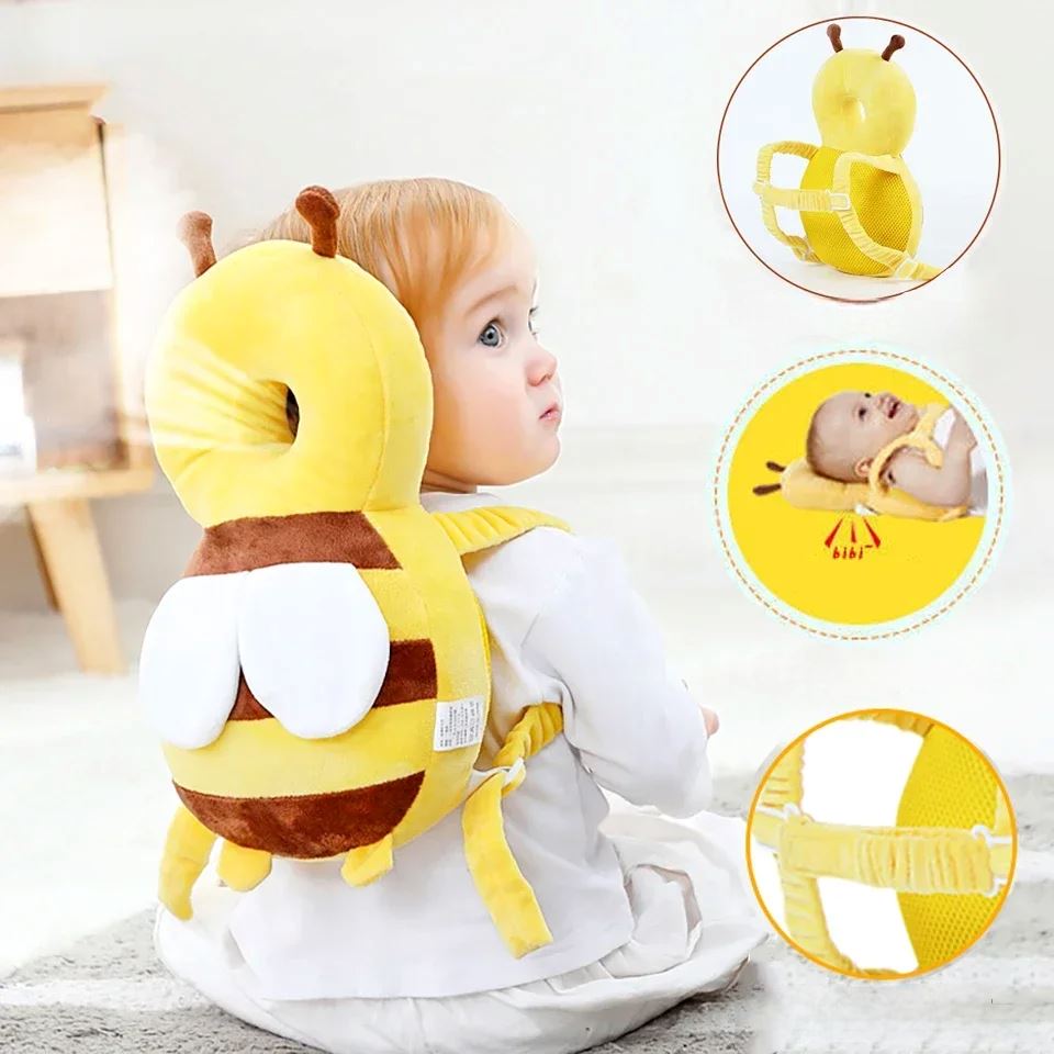 Coussin Bébé - BabyHeadBackProtector™ - Jaune - Nouveaute bebe